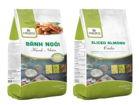 Bánh ngói hạnh nhân 3 màu