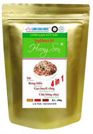 Cơm gạo lứt sấy Hương sen 4 trong 1